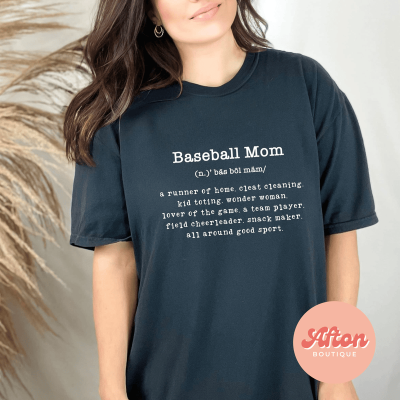 Baseball Mom Definition Shirt (Preorder) - Afton Boutique