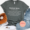 Baseball Mom Definition Shirt (Preorder) - Afton Boutique