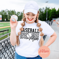 Baseball Mom Leopard Shirt (Preorder) - Afton Boutique