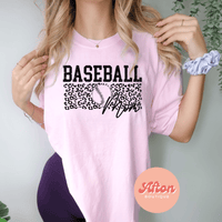 Baseball Mom Leopard Shirt (Preorder) - Afton Boutique
