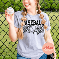 Baseball Mom Leopard Shirt (Preorder) - Afton Boutique