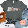 Baseball Stitch Mama Chenille Patch Shirt (Preorder) - Afton Boutique