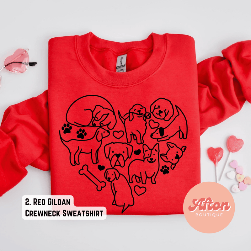 Doggie Heart Shirt (Preorder) - Afton Boutique