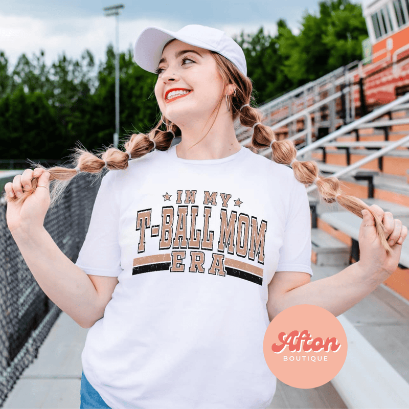In my T - Ball Mom Era Shirt (Preorder) - Afton Boutique