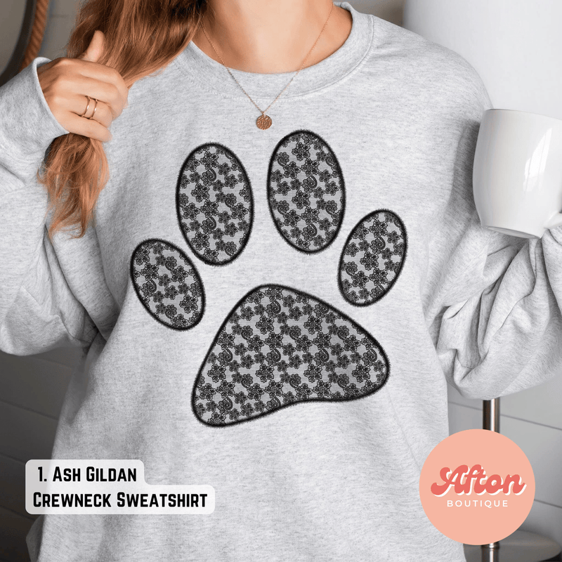 Lace Paw Print Shirt (Preorder) - Afton Boutique