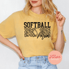 Softball Mom Leopard Shirt (Preorder) - Afton Boutique