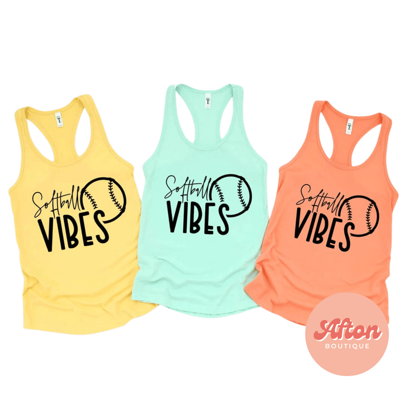 Softball Vibes Shirt (Preorder) - Afton Boutique